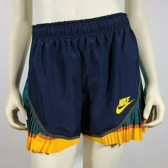 NIKE SACAI navy blue pleated shorts - M - Picture 2 of 5